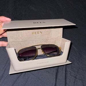 DITA INTRACRAFT Black and Gold Sunglasses